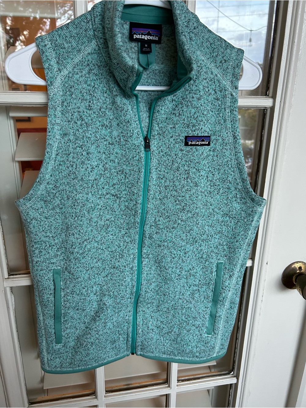 Patagonia Teal Speckled Fleece Vest - Mint/Seafoam
